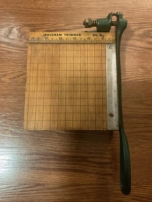 Recortadora de papel Raygram vintage n.º 6. "Cortador de papel de 6""x6""" Foto 1 de 4