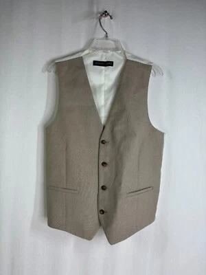 Jackson James Suit Vest 100% Linen Made In Mexico Size Medium - Image 1 of 4