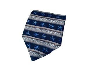 Debenham And Freebody 100% Silk Men’s Floral Stripe Design Tie Necktie ETY - Picture 1 of 5