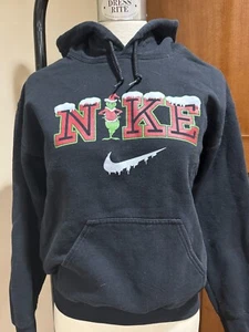 Nike Grinch Christmas Boys Long Sleeve Hoodie Large - Picture 1 of 3