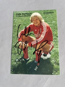 KARL DEL’HAYE FC Bayern Europameister 1980 signed Werbe-Autogrammkarte 10x15 - Bild 1 von 1