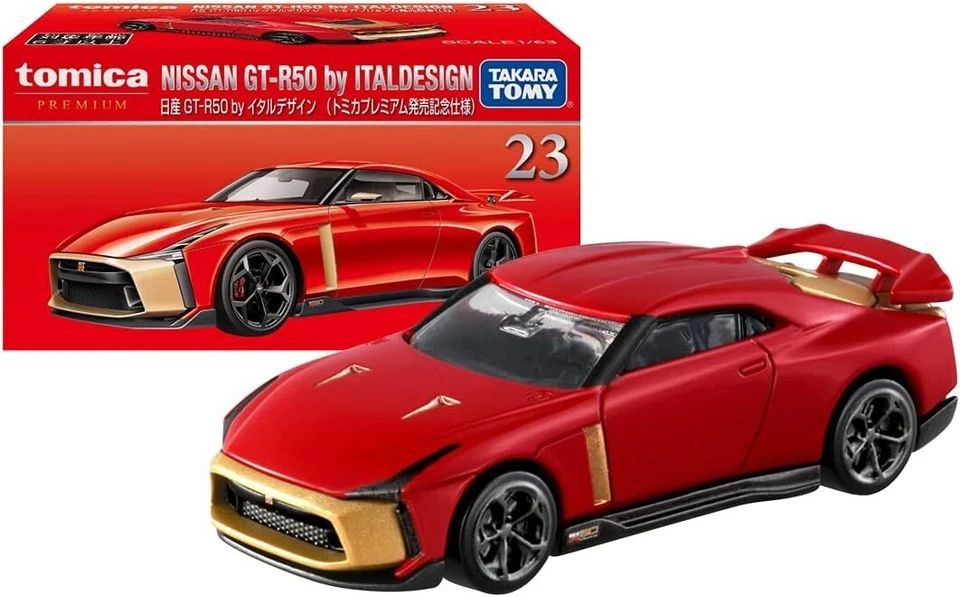 Tomy Tomica Premium 23 Nissan Gt-r50 by ITAL Design Red 1st Edition Diecast Car