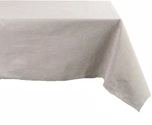 New Creations Fabric & Foam Inc, 100% Cotton Fabric Tablecloth Natural Color - Picture 1 of 15