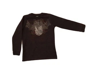 Route 66 Boys Long Sleeves T-Shirt | L(10-12) |Color dark gray | Graphic print . - Picture 1 of 6