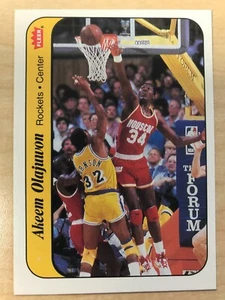 1986-87 Fleer Basketball Sticker #9 Hakeem Olajuwon Houston Rockets Clean! - Picture 1 of 2