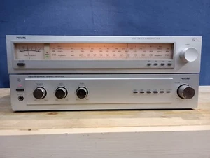 AMPLIFICATORE PHILIPS F4110 +SINTONIZZATORE PHILIPS 102L VINTAGE (1980) - Photo 1/19
