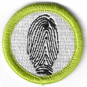 INSIGNIA DE MÉRITO DE HUELLAS DACTILARES BSA ACTUAL COMO NUEVA CON ETIQUETAS TIPO L DESDE 1910 ATRÁS - Imagen 1 de 3