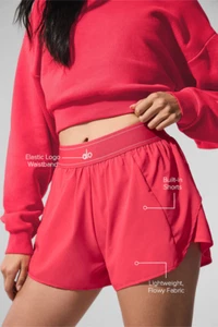 Alo Yoga Match Point Short Red Candy Color Women's Size Extra Small XS NEW - Picture 1 of 6