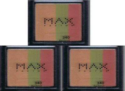 (LOTE DE 3) Sombra de ojos húmeda o seca Max Factor #340 RAINFOREST Foto 1 de 2