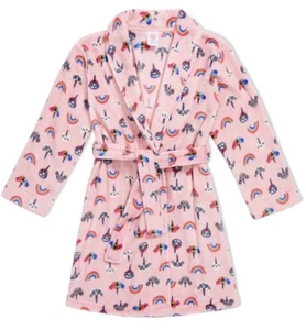 Wonder Nation Pink Plush Unicorn-Rainbow Girls Robe Size XS (4-5) NWT - Picture 1 of 1