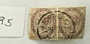 GREAT BRITAIN QUEEN VICTORIA 1d LILAC PORT SAID PAQUEBOT OVER 2 STAMPS - Picture 1 of 3