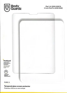 BodyGuardz Pure 2 Tempered Glass Screen Protector -iPad pro (2020-2022) 11-inch - Picture 1 of 3