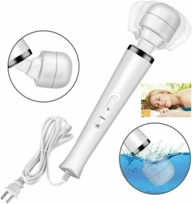 Wired Cord Handheld Massager Vibrating Massage Full Body Therapy Motor 20 Speed - Image 1 of 4