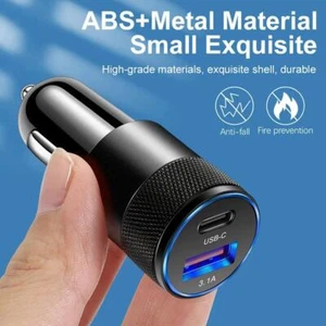 Dual Type C PD 40W Fast Car Charger Adapter for iphone 13/12/11 8/7 Pro 2024 - Zdjęcie 1 z 12