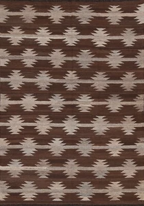 Natural Dye KILIM Afghan Geometric Oriental Area Rug Reversible Hand-Woven 5'x7' - Picture 1 of 12