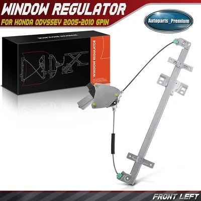 Regulador de ventana con motor 6 pines para Honda Odyssey 2005-2010 741-007 delantero izquierdo Foto 1 de 4