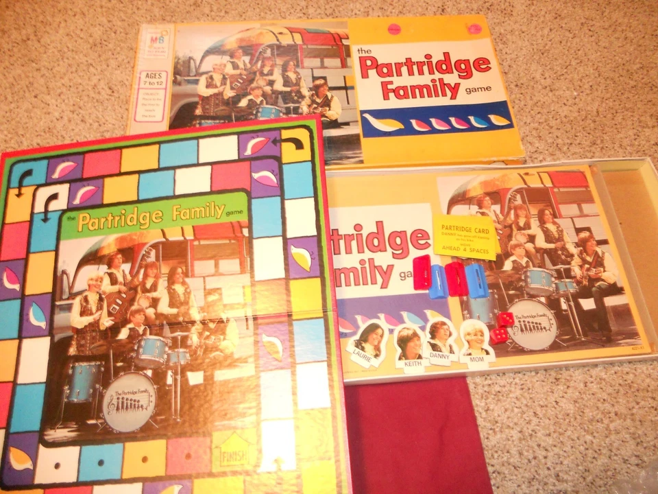 THE PARTRIDGE FAMILY BOARD GAME  1971 Milton Bradley 4221  Complete - Image 1 of 1