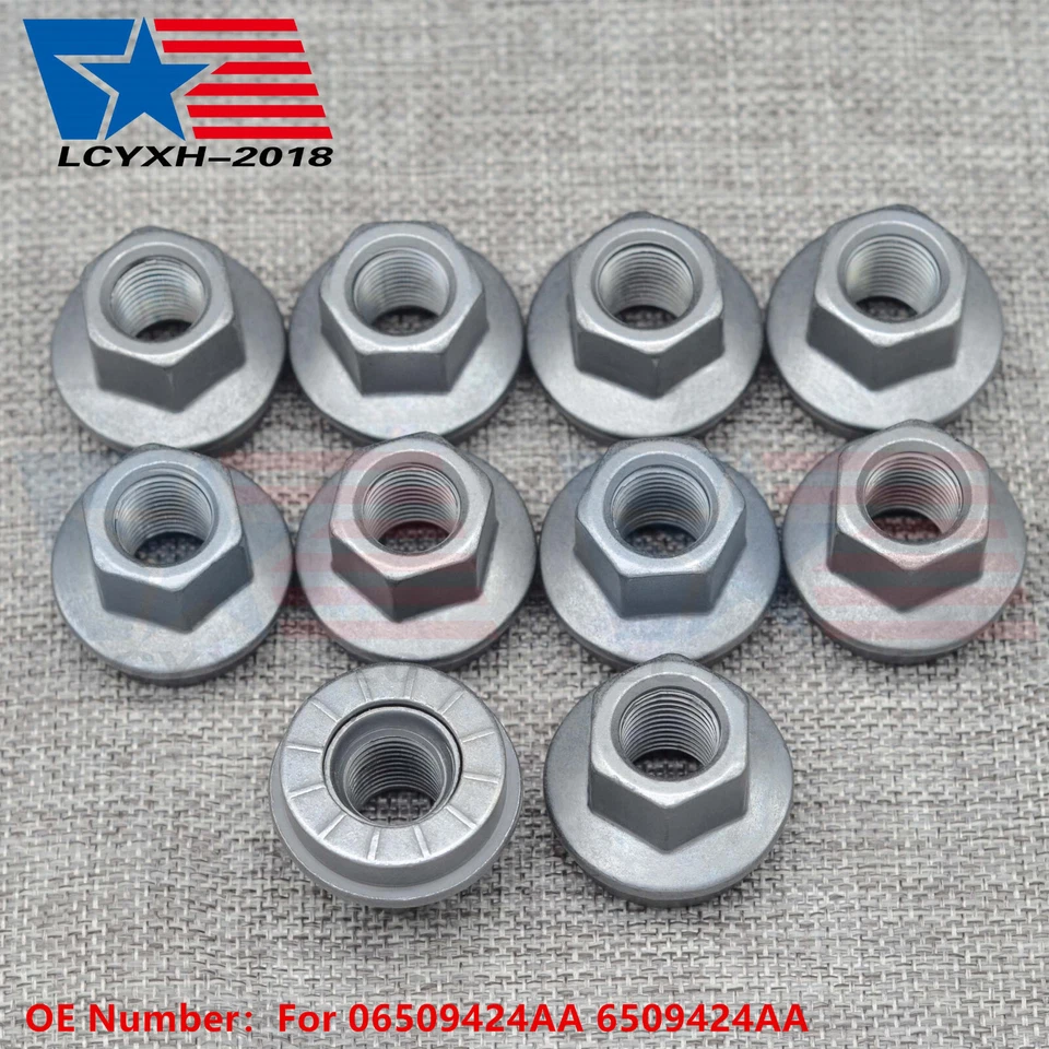 10 шт зажимных гаек колеса для Ram 3500 4500 5500 2012 2013 2014 2012-2023 6509424AA США - Изображение 1 из 4