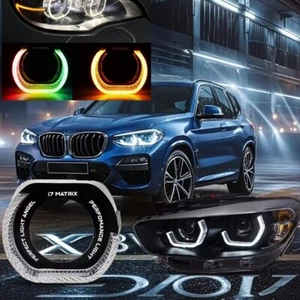 Luces de circulación diurna LED DRL BMW E83/F25/G01/G08 2.5"/3" 5D ojos de ángel IP68 - Imagen 1 de 20