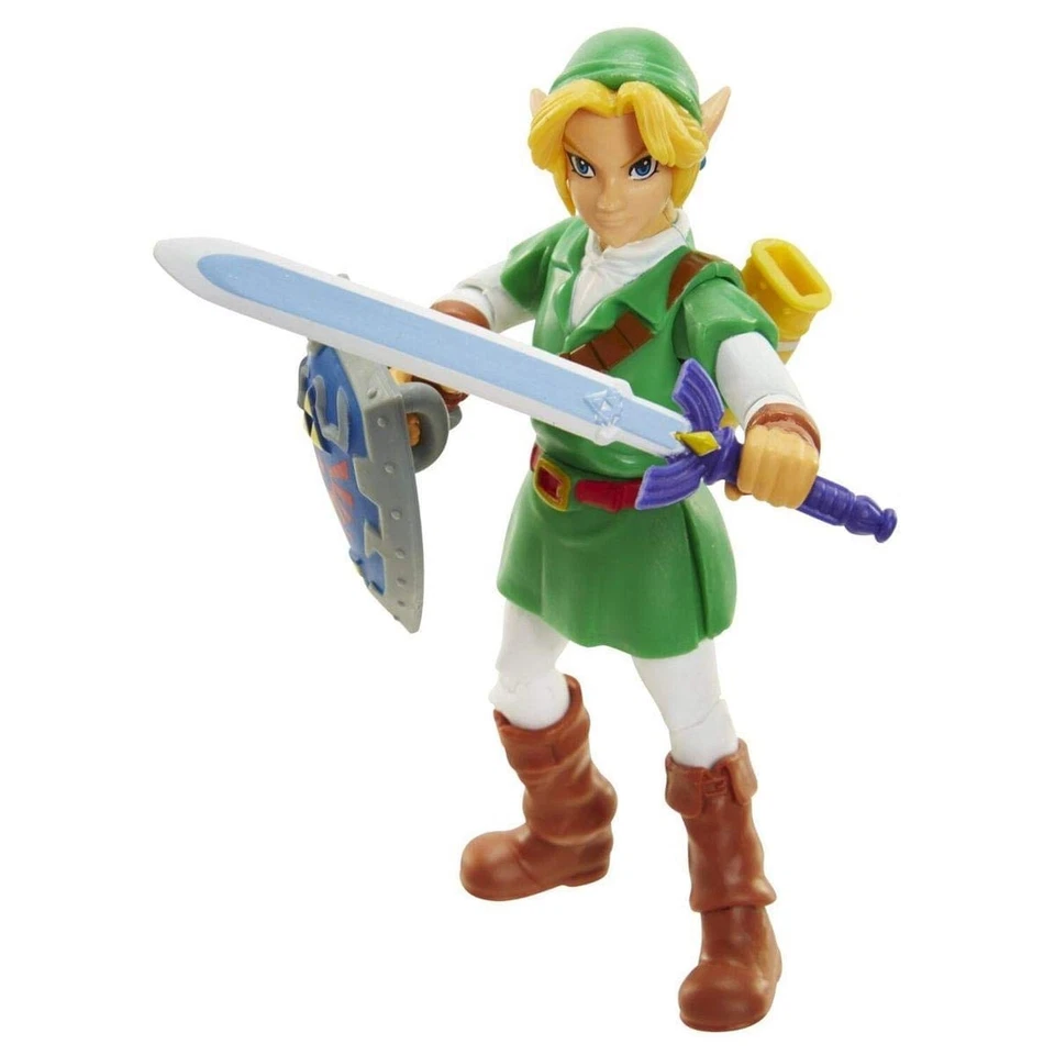 World of Nintendo The Legend of Zelda: Ocarina of Time Link Action Figure 4 I... - Image 1 of 1
