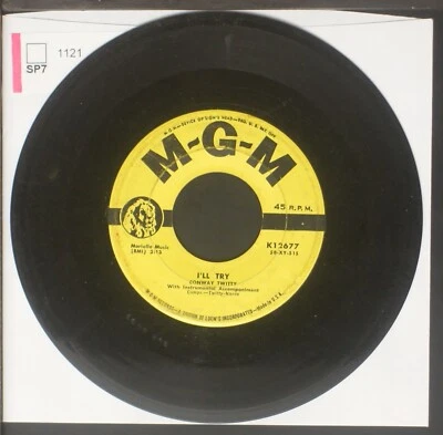 Conway Twitty - It's Only Make Believe - 7" single 45rpm record - Image 1 of 2