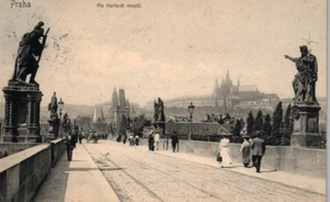 CPA REP. TCHEQUE - PRAHA - Na Karlove moste - Prague - Sur le Pont Charles - Picture 1 of 2