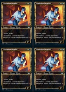 MTG - 4x (Showcase) DISCIPLINED DUELIST - Streets of New Capenna (U) - Picture 1 of 1