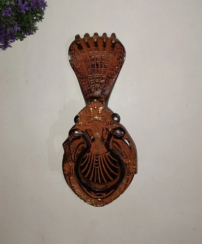 Multiple Head Snake Door Knocker Brass Cobra With Yali Entry Doorbell Ring HK501 Cover
