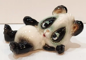 Vtg Josef Originals Big Sleepy Eye Panda Tumbling Ceramic Panda Figurine - Picture 1 of 19