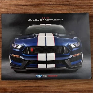 Ford Mustang Shelby GT 350 2018 folleto de ventas plegable 18 concesionario original - Imagen 1 de 4