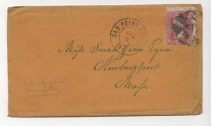 US 1864 CIVIL WAR LETTER POSTED AT OLD POINT COMFORT FROM FORTRESS MONROE - Picture 1 of 4