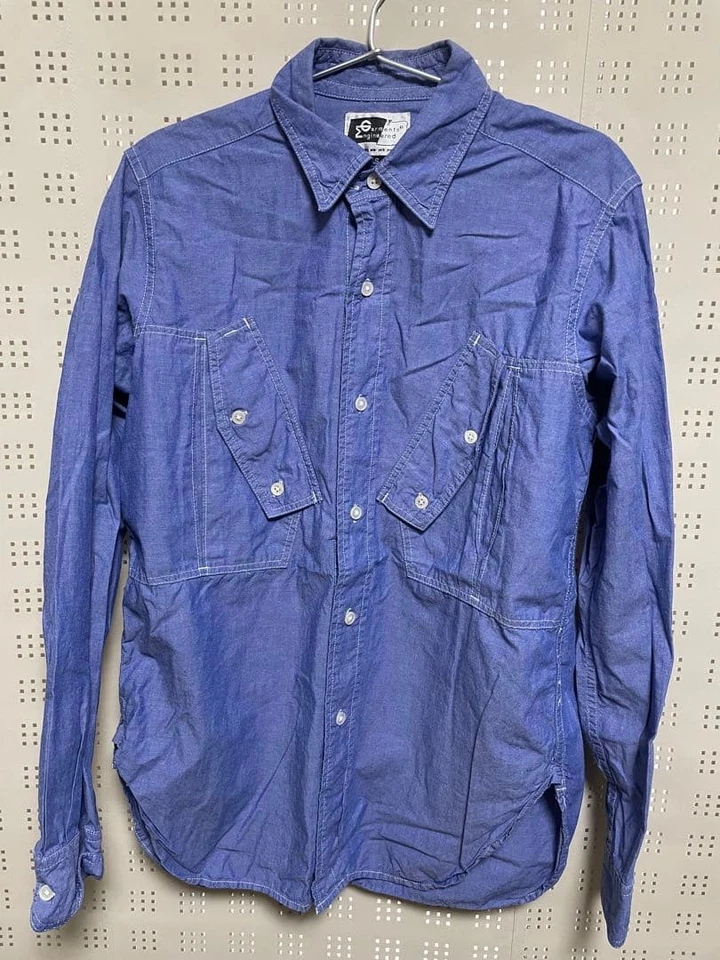 Engineered Garments Field Shirt Dress Chambray Blue S Used - Image 1 of 1