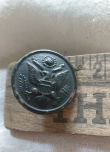 WWI Great Seal USMilitary Button L.A.Myers Jr The Art Metal Works D Evans Co - Picture 1 of 8