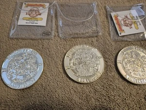 Garbage Pail Kids STERLING SILVER Plated Challenge Coin SET OF 3 - Picture 1 of 4