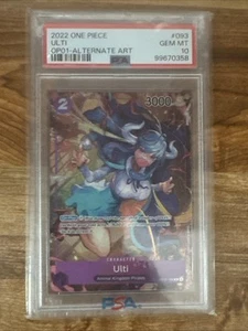 Pre Errata Ulti Alt Art OP01-093 PSA 10 GEMA MT Romance Dawn One Piece Inglés - Imagen 1 de 4