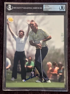 ARNOLD PALMER Signed 8 X 10 PHOTO Beckett BAS Encapsulated  AUTO 10 - Picture 1 of 3
