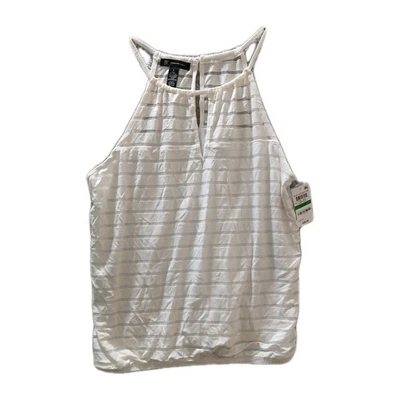 INC International Concepts Beige white Sleeveless Women's Top Size L - Image 1 of 4