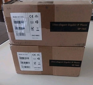 PAIR OF YEALINK T46S IP PHONES - BLACK NEW IN BOX - Photo 1/2