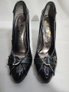 Naughty Monkey Black Pumps Sz 10 Accented (WS27) - Picture 1 of 6