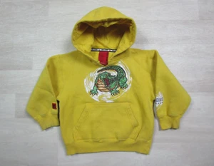 JNCO Alligator Hoodie Youth (S) Yellow Pullover 90s Sweatshirt Kids Vintage Y2K - Picture 1 of 11