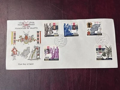 Malta 1966 400th Anniversary Foundation Of Valletta FDC - Image 1 of 2