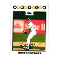 2008 Topps Baseball Collector Card Huston Street 465 Oakland Athletics