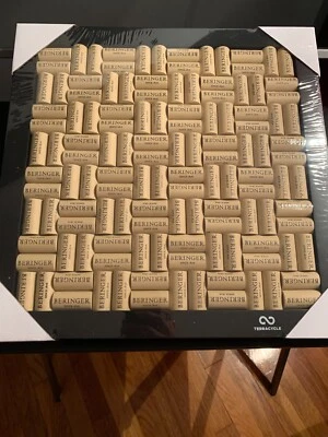 NEW TERRACYCLE WINE CORK Bulletin BOARD BERINGER corkboard painting notepad - Image 1 of 3