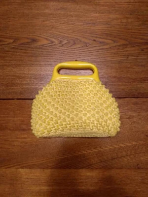 Cartera vintage Ritter It’s in the Bag amarilla con cuentas hecha en Italia Foto 1 de 4