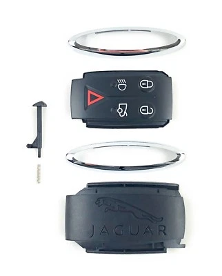 Jaguar Smart Key Remote Case Shell Spring Rebuild Refresh Kit XK XF New - Image 1 of 4