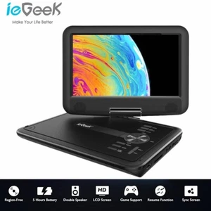 ieGeek 11.5" Portable DVD Player HD Swivel Screen,Region Free,Remote Control - Picture 1 of 7