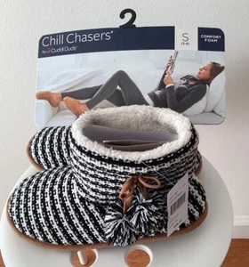 Womens CHILL CHASERS Cuddl Duds Memory Foam Slippers Boot Sz Sm 5/6  NWT - Picture 1 of 5