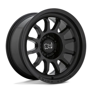 Black Rhino RAPID Matte Black Rim: 18x8.5, 6x139.7/6x5.5, 0mm, 1885RPD006140M12A - Picture 1 of 4