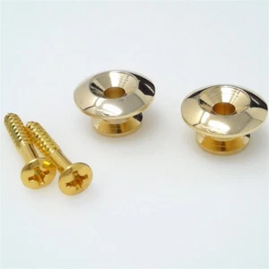 True Custom Shop® Gold Oversized 17mm Strap Buttons for Gibson Guitars & Bass - Picture 1 of 3