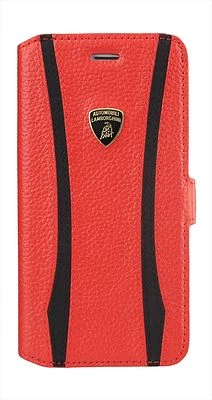 Lamborghini ET-D1 Custodia Laterale Ultra Sottile in Pelle per iPhone 6 4,7" ROSSO - Immagine 1 di 3